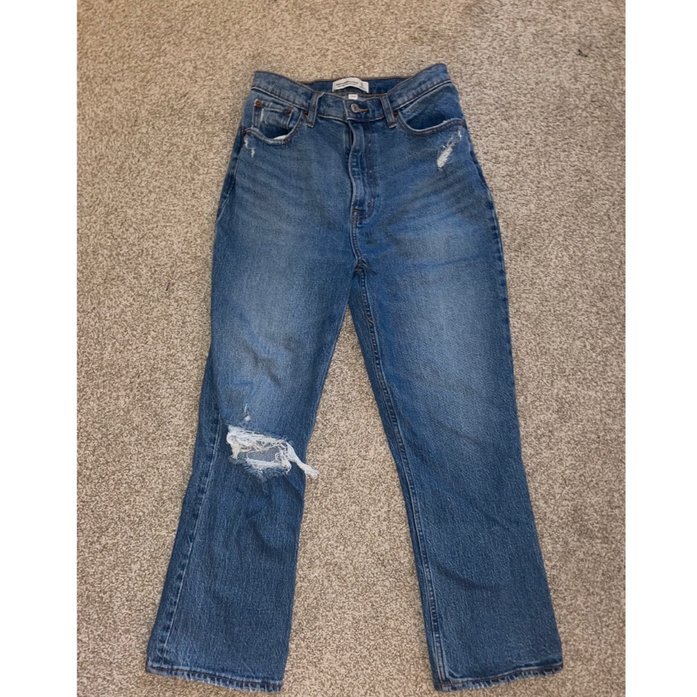 Abercrombie Ultra High Rise Kick Flare Jean
